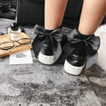 thumbnail image 2 of MOKKHNB 1 Pair Dark Grey Ankle Socks for Women in Cotton and Polyester, 2 of 4