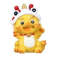 thumbnail image 1 of maskred Resin Dragon Decoration Add Charm To Home With Dragon Decoration Multiple Styles And Colors Yellow Dancing Lion 1Set, 1 of 6