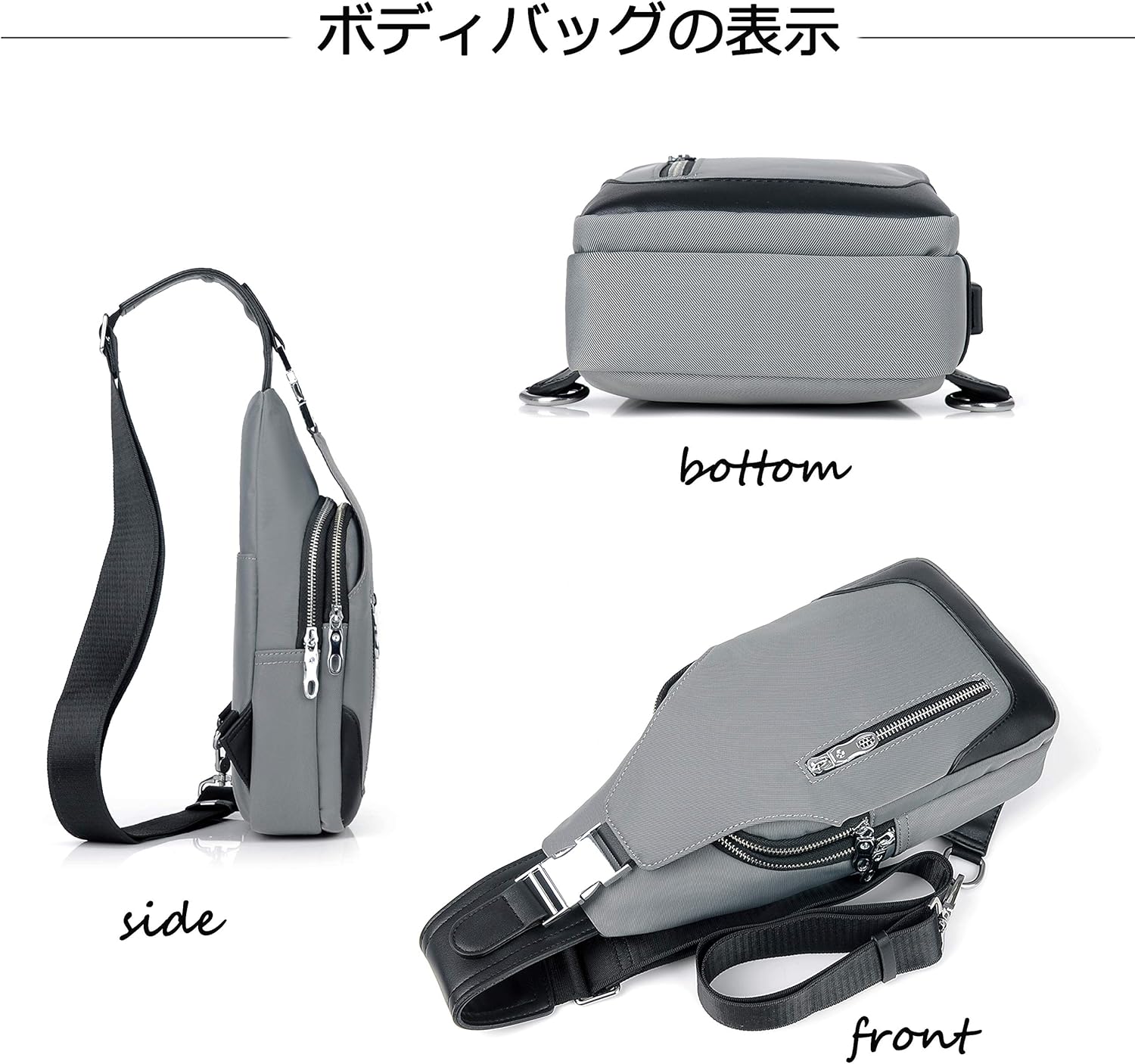 FSD.WG Men's Multi-Functional Sling Bag - Waterproof Durable Crossbody Bag for Travel & Commute