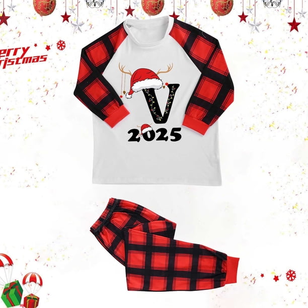 Conjunto navideño para padres e hijos Conjunto familiar Conjunto de pijamas Conjunto de abrigo para mujer