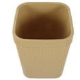 thumbnail image 3 of SEWCHICS 1Pack Office Waste Bin Household Trash Bin Wicker Weave Style Rectangular Simple Design For Home, 3 of 8