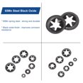 thumbnail image 4 of Unique Bargains 200 Pack Internal Tooth Star Lock Washers M3 Quick Speed Locking Washers, 65Mn Steel Starlock Push Nuts, 4 of 4