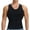 Black, variant on Lalamelon 2 Pack Mens Compression Shirt Vest Tummy Control Body Shaper V Neck Tank Top Abdomen Undershirts