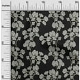 thumbnail image 1 of oneOone Cotton Flex Black Fabric Floral Sewing Crafts Projects Fabric Prints By Yards 40 Inches Wide, 1 of 4
