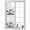 White, variant on Summer Tropical Leaves Window Privacy Film, Green Palm Trees Botanical Static Cling UV Sun Blocking Heat Control Window Tint Day and Night, Non-Adhesive One Way Windows Privacy Cover 35.4''x78.7''