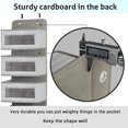 thumbnail image 6 of Over The Door Hanging Organizer Storage with 5 Large Pockets,Wall Mount Clear Windows and 2 Widened Metal Hooks for Pantry,Nursery,Diapers,Bathroom,Kitchen,Closet,Dorm, 6 of 14