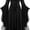 Black, variant on Witch Costume for Women Gothic Renaissance Medieval Vampire Dress Dramatic Bat Sleeve High Low Hem Masquerade Party Outfit Adult Dark Fantasy Apparel