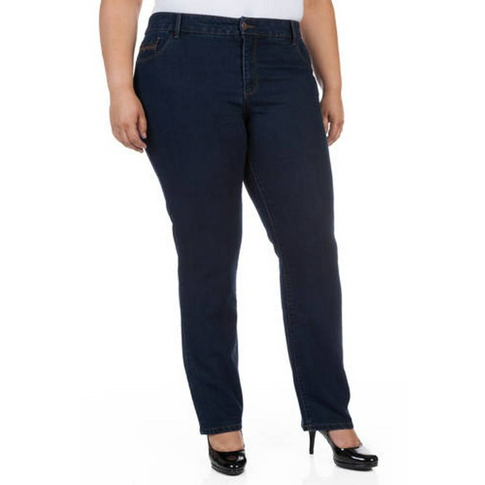 Faded Glory - Women's Plus-Size Straight Jeans - Walmart.com - Walmart.com