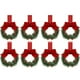 thumbnail image 1 of Christmas Kitchen Cabinet Wreaths With Ribbon 3.94 Inch Mini Christmas Wreath Small Kitchen Xmas Decor For Window Door, 1 of 1