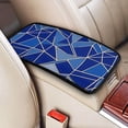 thumbnail image 3 of Car Handrails Box Pad 12.6 X 7.5 In Waterproof Non-Slip Wear-Resisting Durable Breathable Strong Tensile And Tensile Stretch Royalblue Geometric Lines_2, 3 of 7