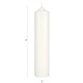 thumbnail image 2 of Mega Candles 3 pcs Unscented White Dome Top Round Pillar Candle, Hand Poured Premium Wax Candles 2 Inch x 9 Inch, Home Décor, Wedding Receptions, Baby Showers, Birthdays, Celebrations, Party & More, 2 of 2