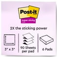thumbnail image 4 of Post-it® Super Sticky Dispenser Notes, 3 in x 3 in, Energy Boost Collection, 6 Pads/Pack, 4 of 12