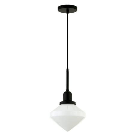 

Henn&Hart 8 Blackened Bronze Metal/Glass Pendant