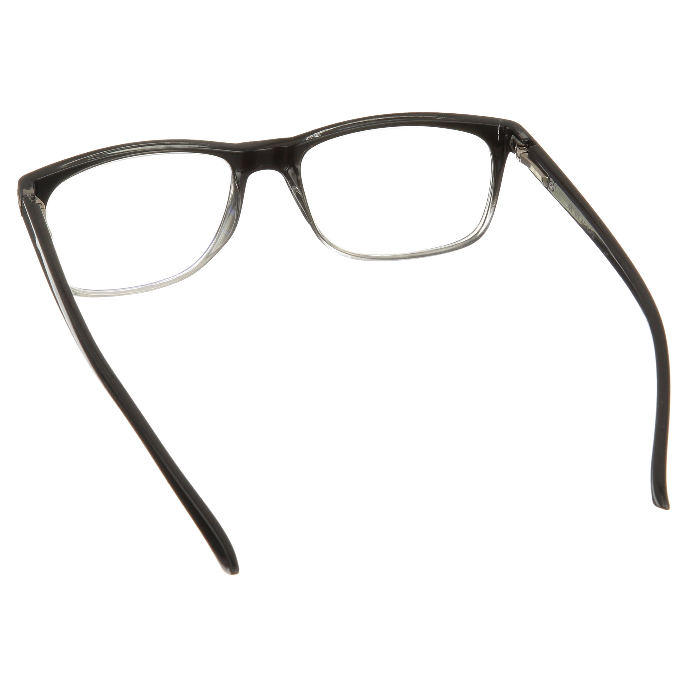M+ Readers Vincent Black Blue Light Glasses +1.25 with Case