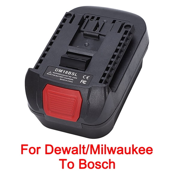 Adaptador de Batería para Makita/Dewalt/Milwaukee/Black Tecker Batería de Iones de Litio de 18 V Convertida en Herramienta de Batería de Litio Bosch de 18 V
