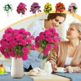 thumbnail image 1 of Arreglo Floral Artificial de Claveles - Centro de Mesa de Flores de Seda para la Decoración MNFD, 1 of 6