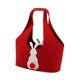 thumbnail image 2 of Bolsa de pascua de Pascua con mango, cesta de huevo reutilizable, bolsa de huevo de Pascua para envoltura de regalos, suministros de fiesta de Pascua Rojo, 2 of 8
