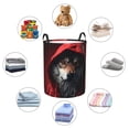 thumbnail image 4 of Gaeub Mysterious Hooded Wolf Dirty Clothes Storage Basket, Toy Storage Bin for Storing Clothing, Diapers, Toys-Small, 4 of 6