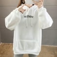 thumbnail image 6 of Fesfesfes Women Hooded Long Sleeve Ladies Letter Hooded Ladies Sweatshirt Tops Blouse Tops on, 6 of 6