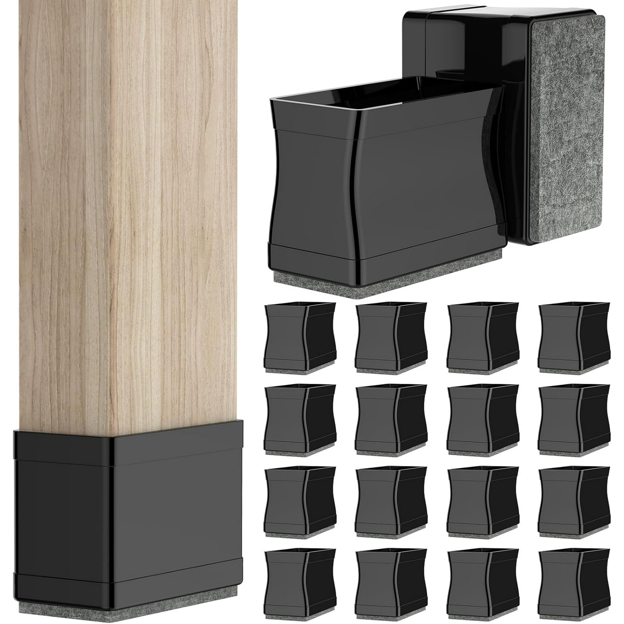 Rectangular silicone chair leg caps new arrivals