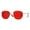 Gold (Red), variant on Classy Hipster Fashion Sunglasses Thin Metal Hexagon Shape UV400 Gold, Red