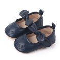 thumbnail image 3 of MHZLDYZ Baby Boy Shoes Infant Girls Single Shoes Bowknot First Walkers Shoes Toddler Soft Bottom Breathable Princess Shoes Toddler Shoes Girl Kids Shoes Toddler Girl Shoes(Blue,12), 3 of 6
