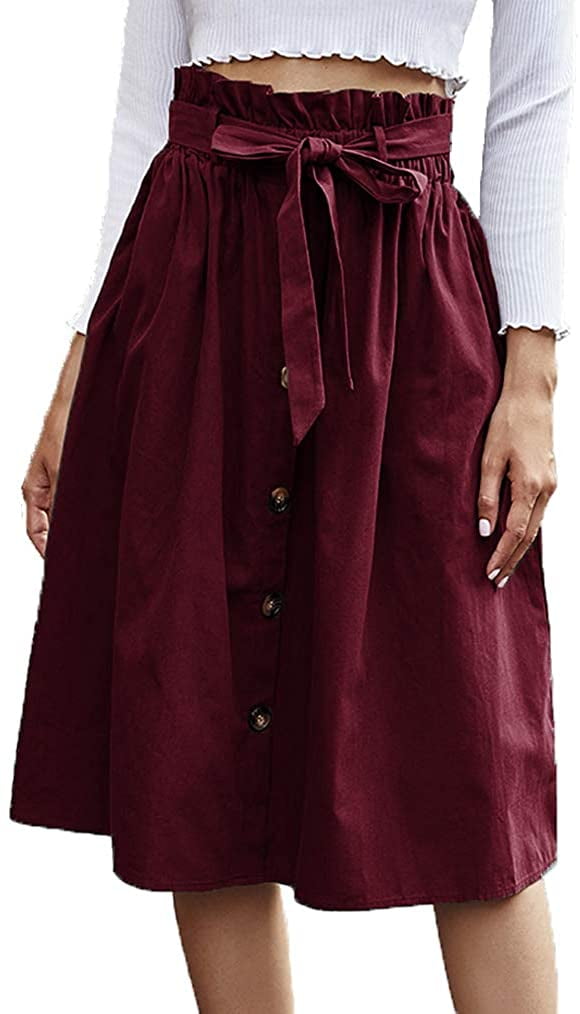 midi skirt knee length