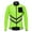 Green, variant on Lightweight Water-Resistant Cycling Jacket with Reflective Details and Breathable Back for Men, Black, Size L, 1 Pack