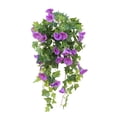 thumbnail image 1 of Bearachild Guirnalda de flores de trompeta artificial, vid de simulación, flor de plástico para colgar en la pared Plantas Artificiales violeta, 1 of 6