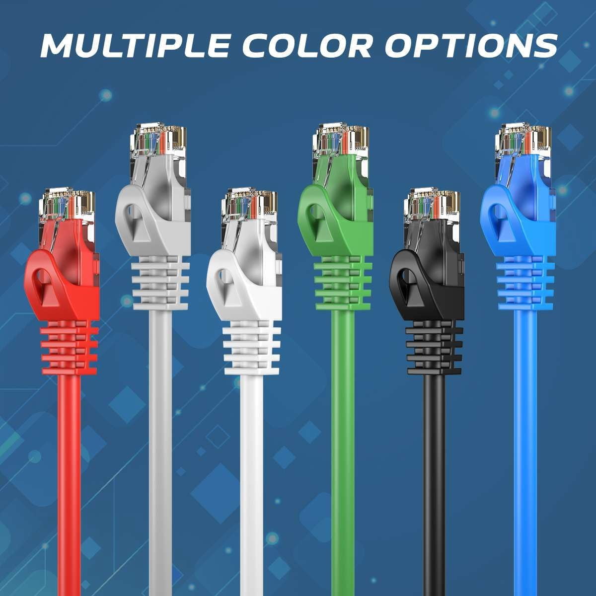 Cat6 200FT Network Ethernet Patch Cable, 550MHz Gigabit Internet Wire for PC, Router, Modem, TV, Printer, Console, Gray, Cables Direct Online