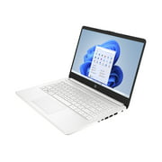 HP 14-fq0048nr - 3000 Series 3020E / 1.2 GHz - 4 GB RAM - 64 GB eMMC - 14" touchscreen 1366 x 768 (HD) - Radeon Graphics - Wi-Fi 5, Bluetooth - snow white (keyboard frame), snowflake white (cover and base), paint finish (cover and base), vertical brushed In-mould roll keyboard frame - Win 10 Home in S mode - kbd: US