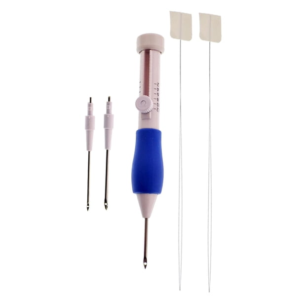Kit de agujas de punzón para bordado, bolígrafo para bordar, herramienta de costura para tejer, enhebradores, manualidades DIY, para principiantes Baoblaze Bolígrafo para bordar