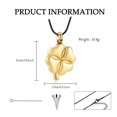 thumbnail image 2 of Cremation Jewelry Urn Necklace for Ashes for Women Men Lucky Four-Leaf Clover Urn Pendant Memorial Necklace Ashes Keepsake, 2 of 2