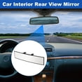 thumbnail image 2 of Espejo Retrovisor Interior de 11.81x 2.36 ″, Espejo Retrovisor Interior de Tipo Clip Trasero, Espejo Retrovisor Rectangular Negro 1 pieza, 2 of 6