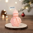thumbnail image 6 of Neoyler Christmas Candles Christmas Decorations Snowman Scented Candle Gift Set Long Lasting Aroma for Home Decor 3.9 in Pink, 6 of 6