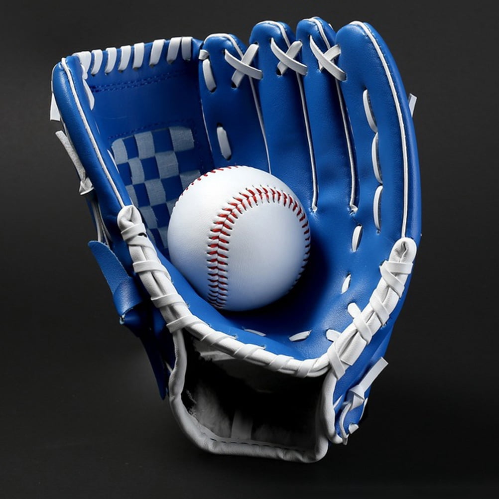 Produktbild von Year Old Franklin Sports Baseball Catcher's Mitt - Field Master Youth Baseball + Softball Glove - Kids Righty Catcher Mitt - Right Hand Throw - 31.5" Half-Moon Web And Ball