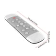 thumbnail image 3 of justharion Télécommande Vocale Clavier Intelligent 2.4G Souris Gyroscope Sans Fil Détection Mini Projecteur Rétroéclairage PC Pratique Blanc, 3 of 9