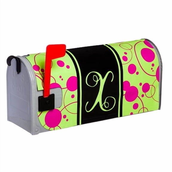Evergreen Enterprises, Inc Polka Dot Magnetic Monogram Mailbox Cover