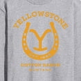 thumbnail image 3 of Yellowstone - Horseshoe Lockup - Men's Long Sleeve T-Shirt, 3 of 6