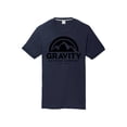 thumbnail image 1 of Gravity Outdoor Co. Youth Performance T-Shirt - Black Logo - Navy - Small, 1 of 2