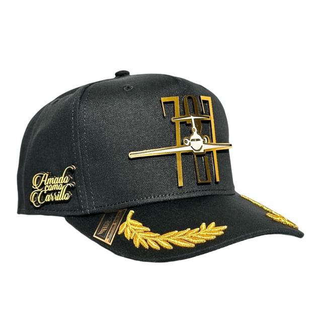 VAGO Style AMADO COMO CARRILLO Gorra Artesanal Negra Visera Curva