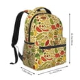 thumbnail image 2 of Haiem Fruits And Vegetables Printed School Backpack,Casual Travel Lightweight Backpack,Durable Comfortable Multifunctional Backpack,Laptop Backpack, 2 of 5