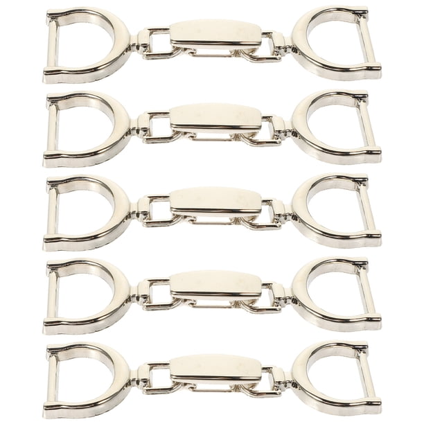 Pantalones de ropa de 5 piezas Pantalones de la cintura Hebillas de cadena ajustable Pantalones de falda Hebillas