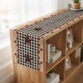 thumbnail image 6 of Texas Star Plaid 90 Inch Table Runner, Farmhouse Black Brown Texas Vintage Farmhouse Dresser Scarf Cotton & Linen Tablerunner for Dining/Kitchen Island/Holiday Party Décor 13" x 90", 6 of 9