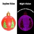 thumbnail image 3 of Inflatable Christmas Ball Decoration, Large Outdoor LED Lighted Ornament for Yard Porch Garden Holiday Party Festive Decor(B), 3 of 4