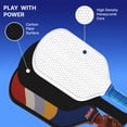 thumbnail image 3 of Pickleball 1 Paddle, 16mm Raw Carbon Fiber Pickle Ball Racket With Honeycomb Core & Curve X Technology | For Enhanced Spin Power, Advanced Series, With Leather Paddle Cover, Edge, 3 of 5