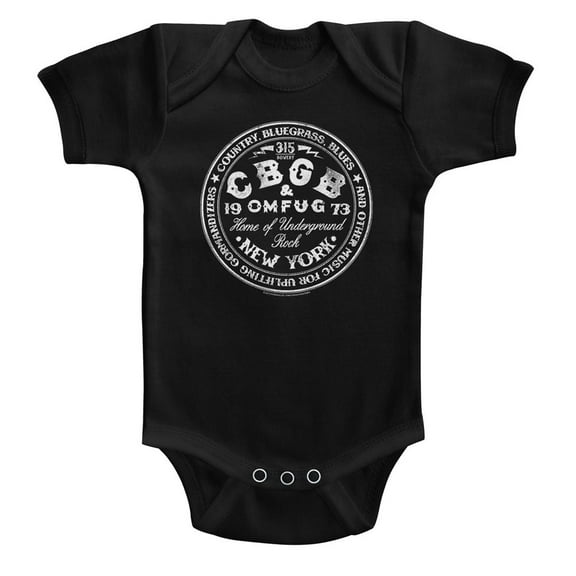 CBGB Circle Black Baby Onesie T-Shirt