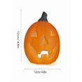 thumbnail image 2 of Halloween Decoration Lighted Pumpkin Decorations, Ghost Face Pumpkin Lantern, Halloween Decorations Classic Plastic Pumpkin Statue Light Up Pumpkin, Halloween Decorations Indoor Outdoor, 2 of 8