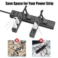 thumbnail image 6 of 1 FT Short Power Extension Cord, 3 Outlet, SJT 16 AWG Flexible Power Cord, Black - 2 Pack, 6 of 7