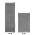 thumbnail image 2 of Better Trends 2 Piece Premium Bathroom Rug Set 100% Cotton Soft Tufted Reversible Bath Rug Water absorbent Bath Mat Ideal for Bathroom Shower and Tub Use, Edge Collection Gray (24" x 40" | 20" x 60"), 2 of 4